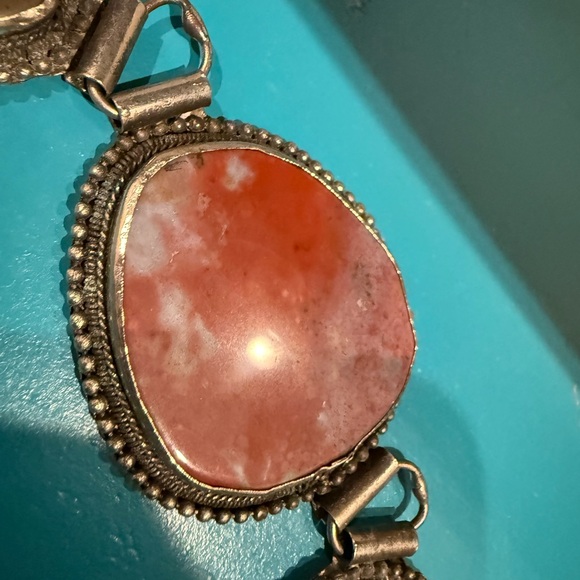 Handcrafted Indian Stone Belt – Boho Artisan Jewelry - Picture 7 of 14